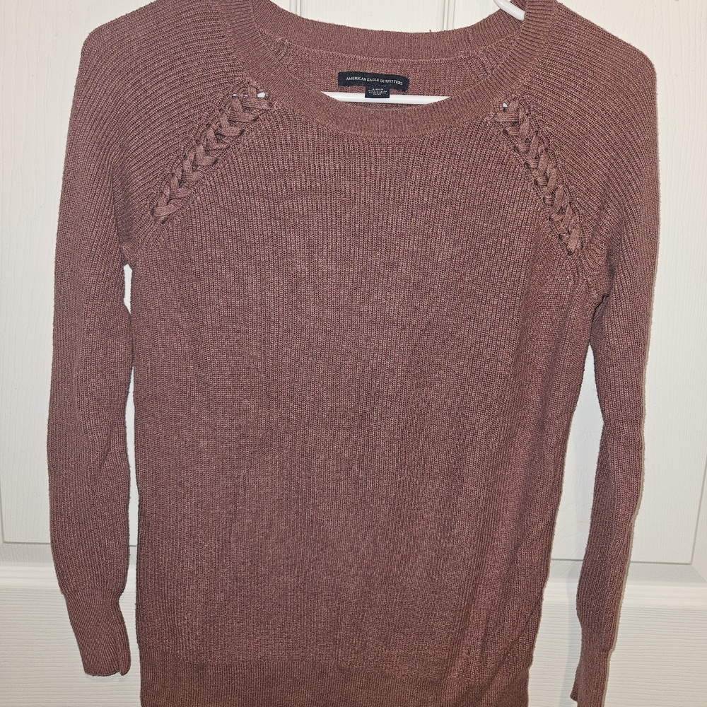 American Eagle Outfitters Women's Sweater in Warm Mauve